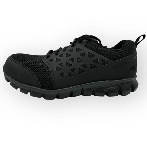 Reebok Sublite Cushion composite toe work shoes black RB4039 mens size 9w NWOB